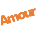 Stickers Amour en bois, orange Stickers Amour en bois, orange