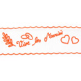 Rouleau de tulle Vive les mariés, orange* Rouleau de tulle Vive les mariés, orange