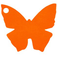 Marque-places en carton, papillon, orange Marque-places en carton, papillon, orange