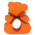 Contenant à dragées nounours, orange Contenant à dragées nounours, orange