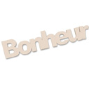 Stickers Bonheur en bois, ivoire Stickers Bonheur en bois, ivoire