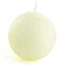Bougie sécurité ronde 6cm, ivoire Bougie sécurité ronde 6cm, ivoire