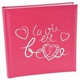 Livre d´or La vie est belle, fuchsia Livre d´or La vie est belle, fuchsia