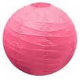Boule décorative en papier 20 cm, fuchsia Boule décorative en papier 20 cm, fuchsia