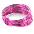Bobine de fil métal alu 5m, fuchsia Bobine de fil métal alu 5m, fuchsia