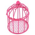 Cage à oiseaux miniature, fuchsia Cage à oiseaux miniature, fuchsia