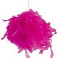 Boule en plumes fuchsia Boule en plumes fuchsia