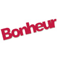 Stickers Bonheur en bois, rouge Stickers Bonheur en bois, rouge