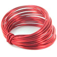 Bobine de fil métal, 5m, rouge Bobine de fil métal, 5m, rouge