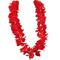 Collier de fleurs de bienvenue Hawaii, rouge Collier de fleurs de bienvenue Hawaii, rouge