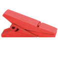 Pinces pyramide 3.5cm x 2cm, rouge Pinces pyramide 3.5cm x 2cm, rouge