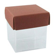 Contenant à dragées mini cube, chocolat Contenant à dragées mini cube, chocolat