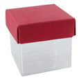 Contenant à dragées mini cube, rouge Contenant à dragées mini cube, rouge