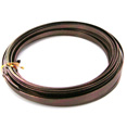 Bobine de fil aluminium plat, chocolat Bobine de fil aluminium plat, chocolat