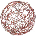 Boîte de 6 boules métal Ø 6 cm, chocolat Boîte de 6 boules métal Ø 6 cm, chocolat