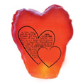 Lanterne thailandaise, coeur, rouge Lanterne thailandaise, coeur, rouge