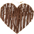 Coeurs en rotin chocolat Coeurs en rotin chocolat