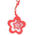 Fleurs design en bois rouge Fleurs design en bois rouge