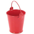 Petits seaux en métal, rouge Petits seaux en métal, rouge