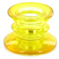 Bougeoir flambeau en verre, jaune Bougeoir flambeau en verre, jaune