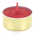 Bougies chauffe-plats pailletées, rouge Bougies chauffe-plats pailletées, rouge
