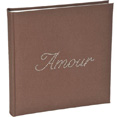 Livre d'or Amour avec strass, chocolat Livre d'or Amour avec strass, chocolat