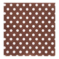 Serviettes à pois 16.5 x 16.5cm, chocolat Serviettes à pois 16.5 x 16.5cm, chocolat