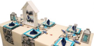 Décoration de table « au bord de la mer »